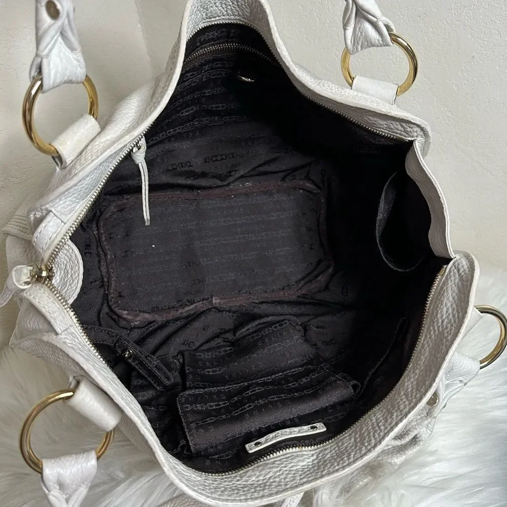 💯 Authentic Celine White Leather Bittersweet Hobo🍀